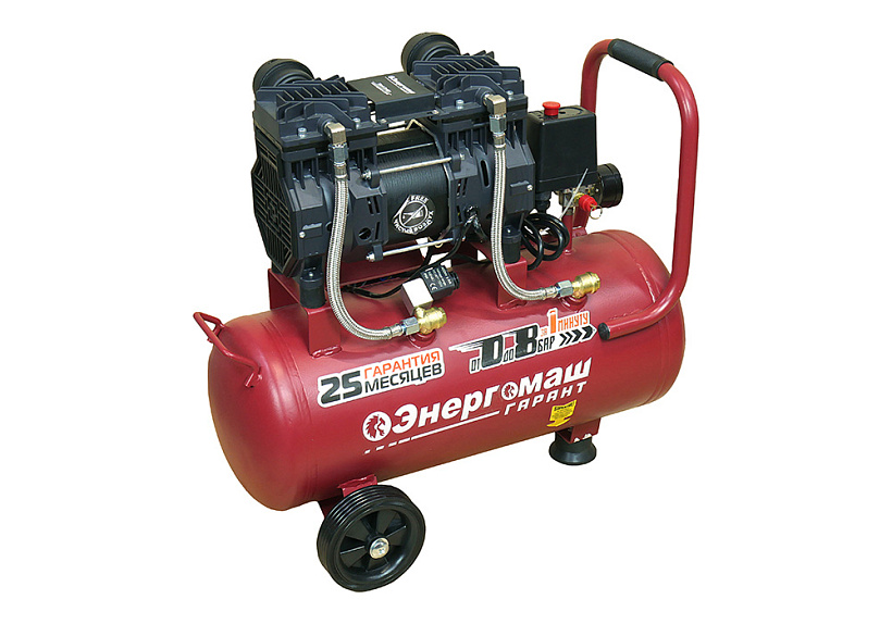 Компрессор поршневой безмасляный Энергомаш ВК1-24БМ 9179801 STDN-0004612