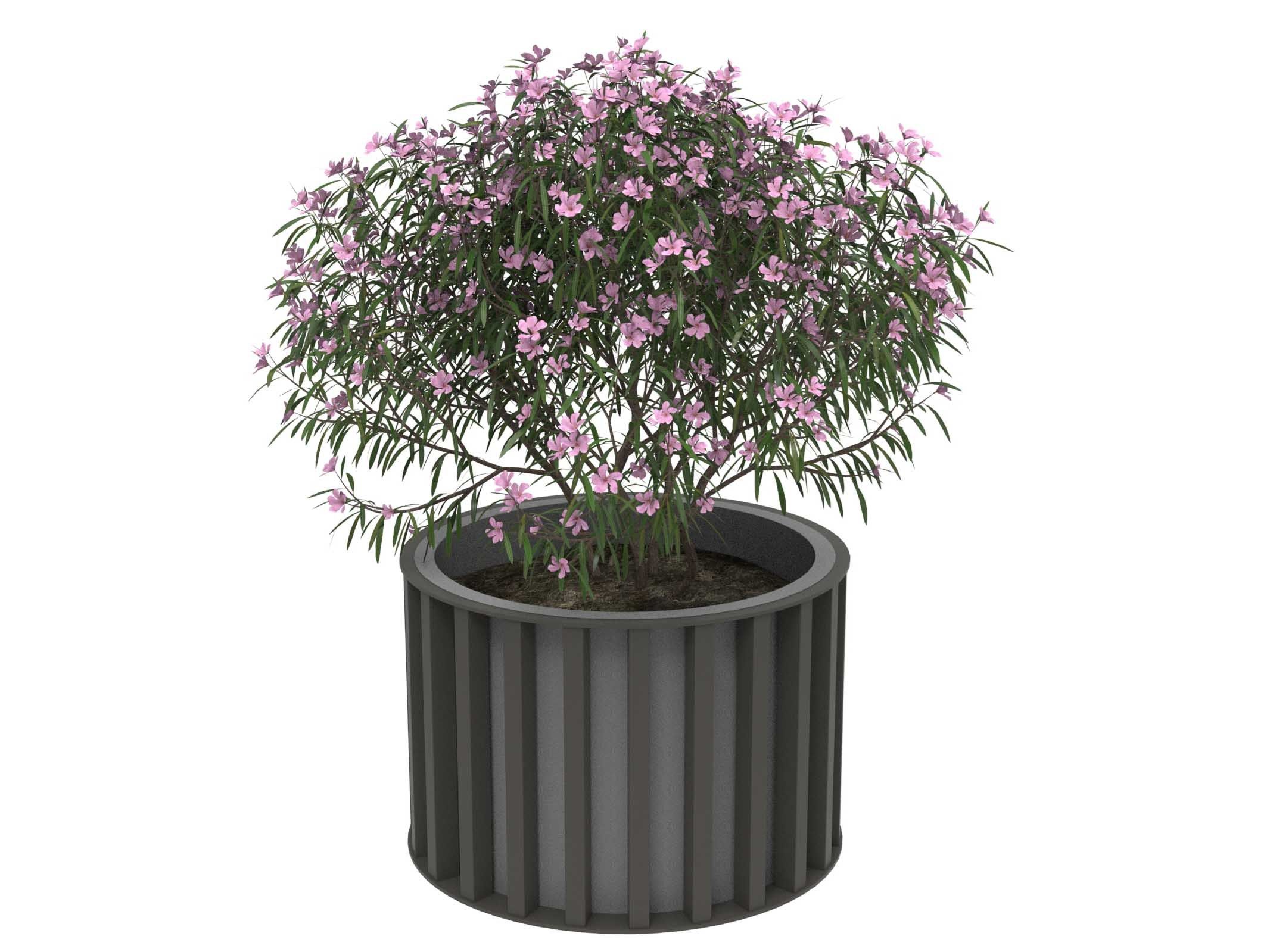 Оцинкованная сталь круглый низкий плантатор Lazzari Динамо ARCH-00115712 - Вид №11