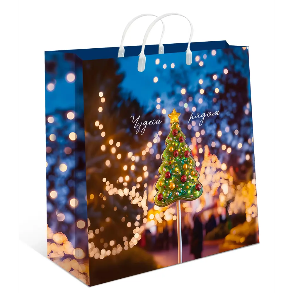 Подарочный пакет Арт и дизайн 26x24 см в ассортименте STLM-2187163