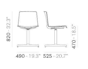 Мягкий стул Pedrali Tweet ARCH-00098681 - Вид №4