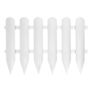 Забор декоративный Протэкт Штакетник 25x240 см пластик белый