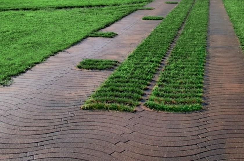 FAVARO1 Бетонная решетка, покрытая травой Via veneto sun-id-1418174 - Вид №3