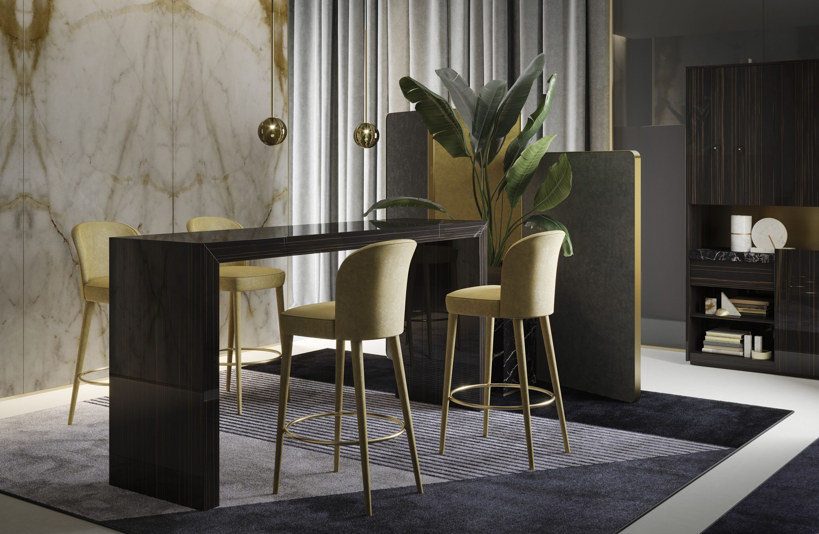 Высокий деревянный прямоугольный стол для совещаний PROF Block 2.0 ARCH-00017389