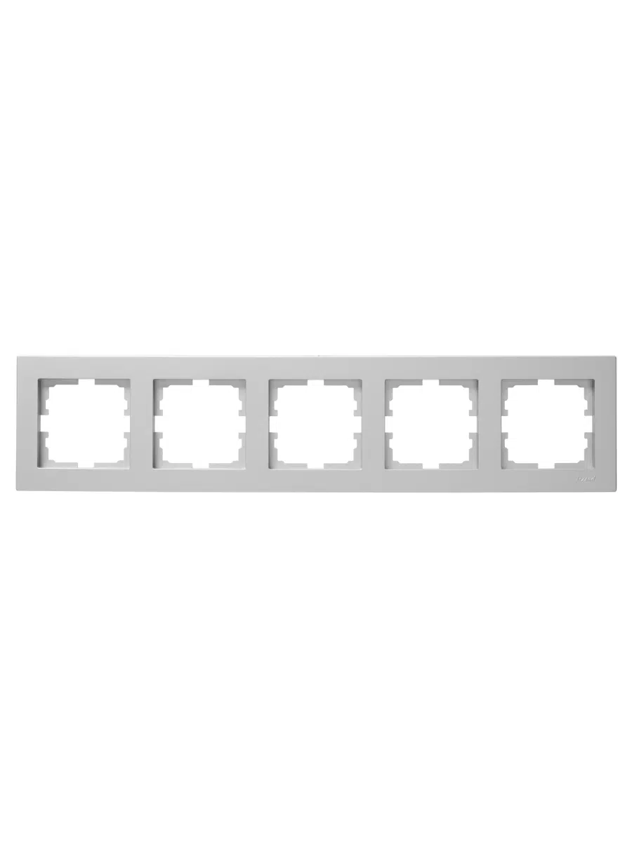 VESNA Рамка 5-ая горизонтальная без вст серебро LEZARD 742-4300-150