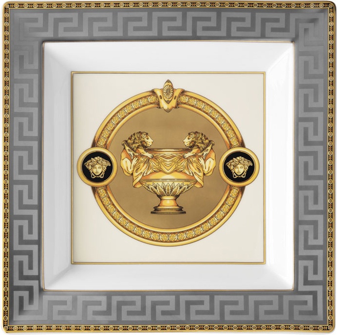 10582029 Rosenthal Versace Блюдо квадратное Rosenthal Versace Престиж Гала 22см, фарфор Фарфор 