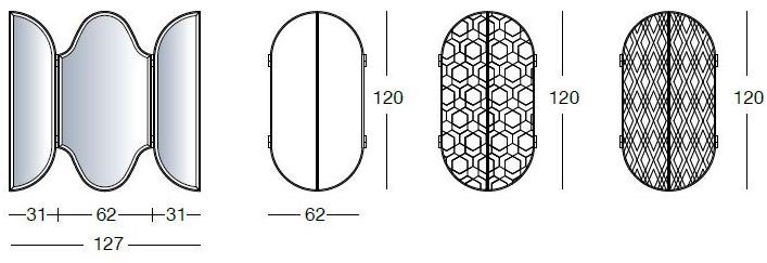 Longhi Овальное настенное зеркало Loveluxe 2013 – nobles collection Y 345 - Вид №8