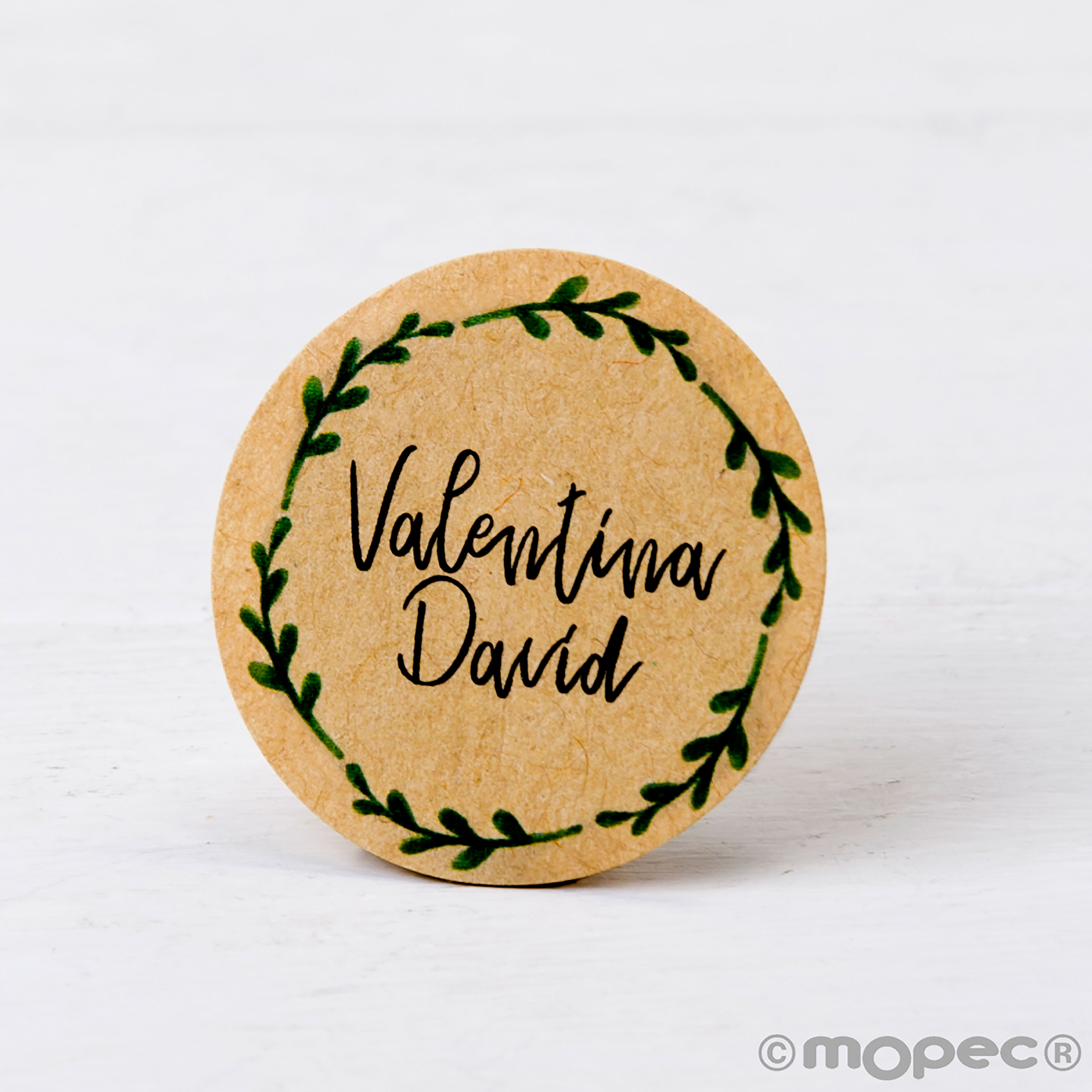 X443 PERS. 60 Индивидуальные крафт-стикеры 'филиалы короны' Dekoraniaevents Bodas 