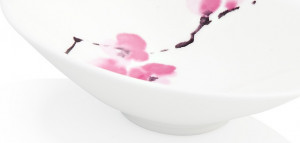 10532281 Dibbern Чаша овальная малая Dibbern "Вишни в цвету" 13,5см Фарфор костяной