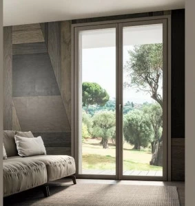 COCIF Распашная дверь патио с термическим разделением из алюминия и дерева Invisible