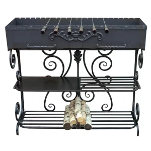 Мангал на углях Сундук 40x100x90 см