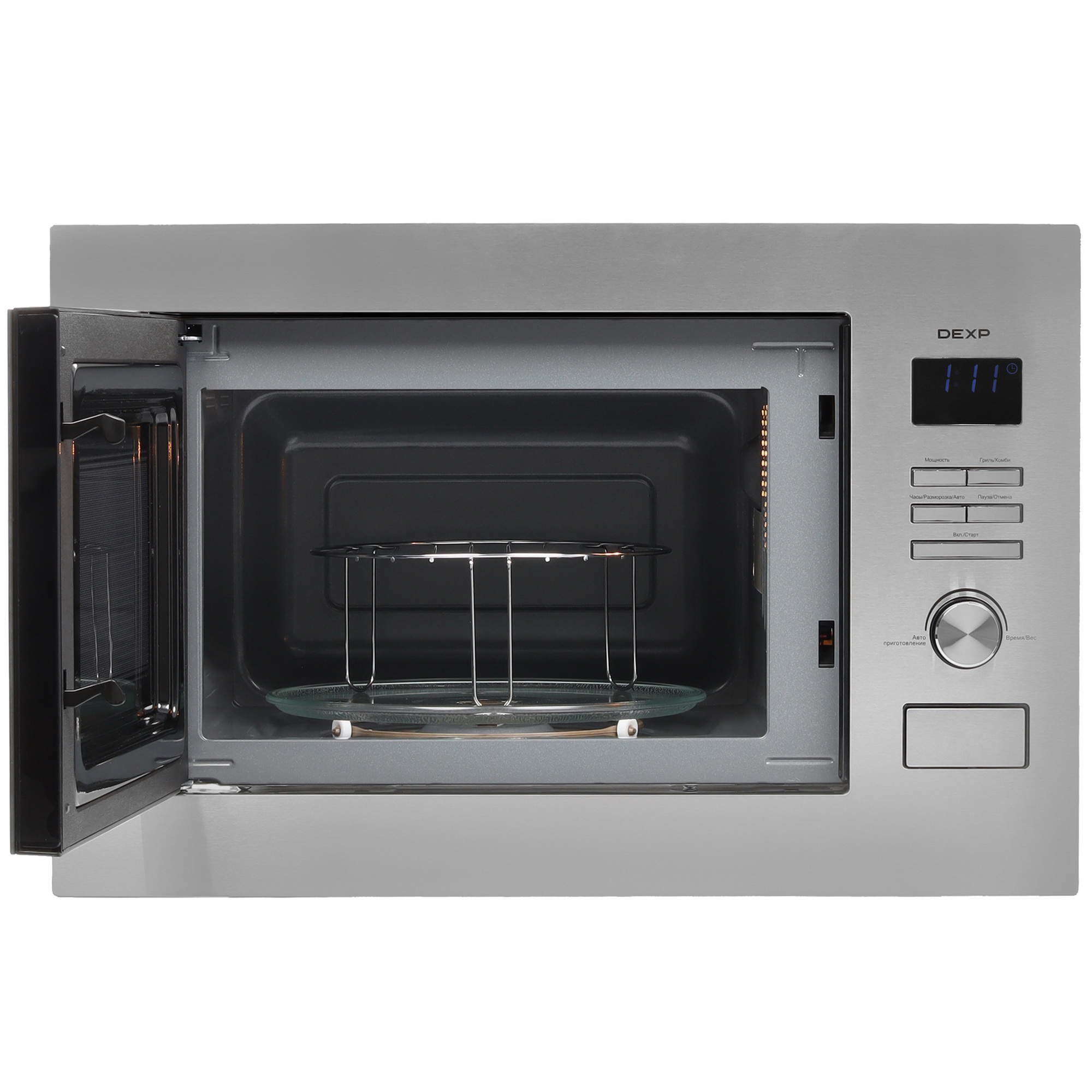 5445276 Встраиваемая микроволновая печь DEXP W601KSS серебристый STDN-0063817 - Вид №5