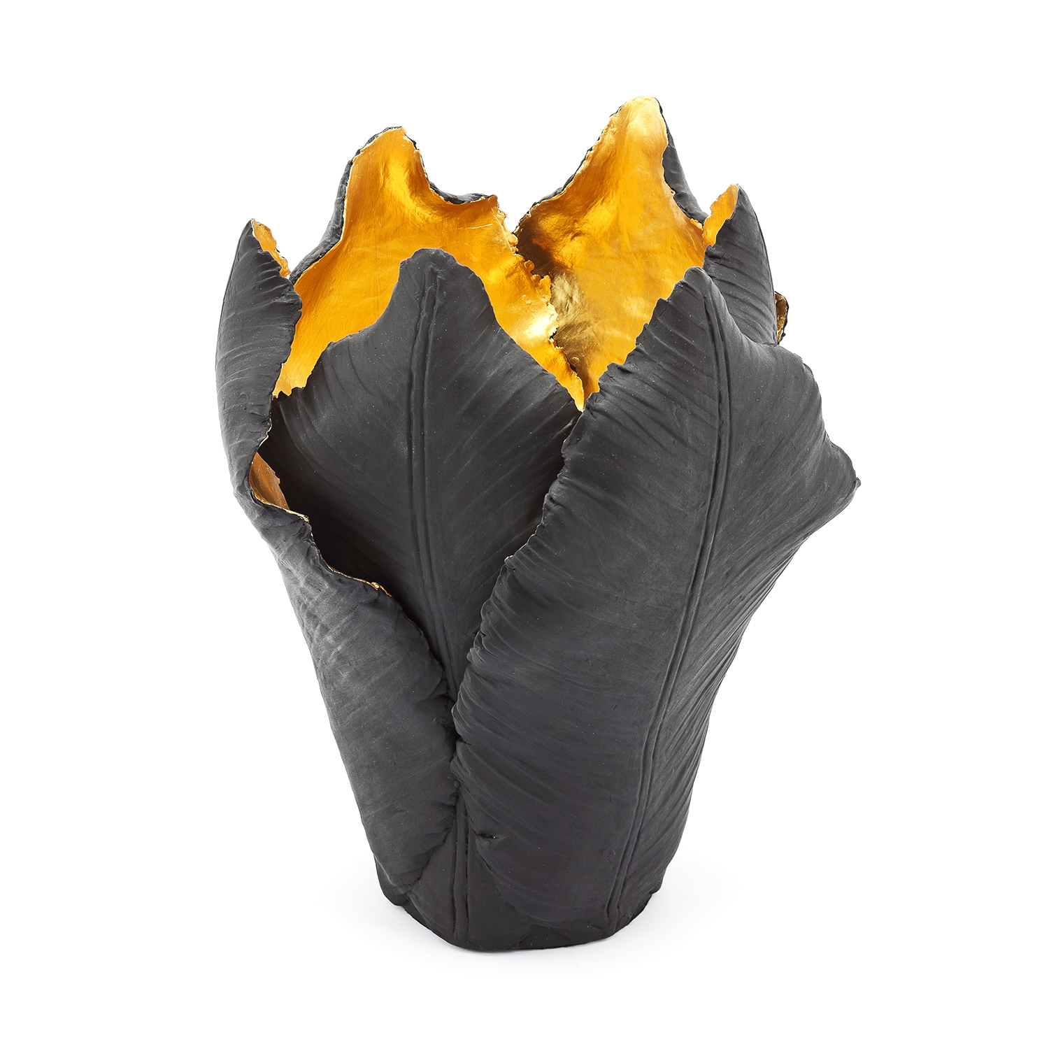 300054-D3 ABHIKA ПОДСВЕЧНИК ТЮЛЬПАН BIG MEDGRAY/GOLD  - Вид №1