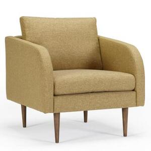 Кресло Hugo с ножками из дуба/ореха, песочное