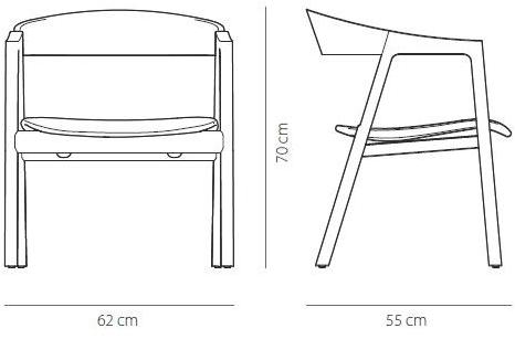 Gazzda Кресло из дуба с подлокотниками Muna sun-id-1422819 - Вид №5