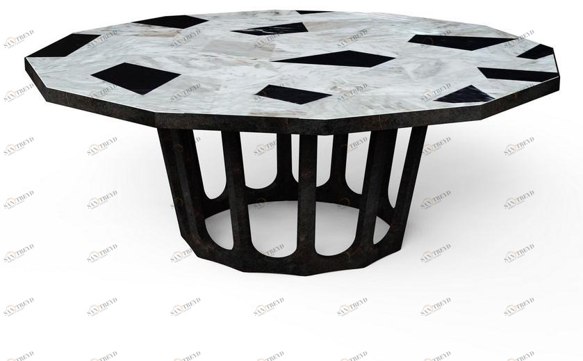 Porustudio Обеденный стол из мрамора sun-id-1354014