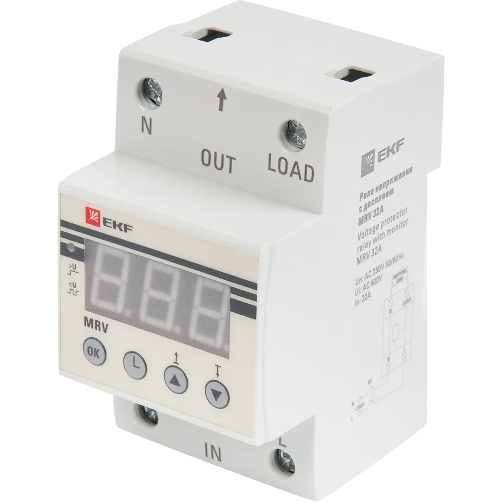 Реле напряжения с дисплеем EKF MRV 32A STLM-2164552