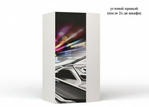 Шкаф угловой ABC-KING Police City (правый )