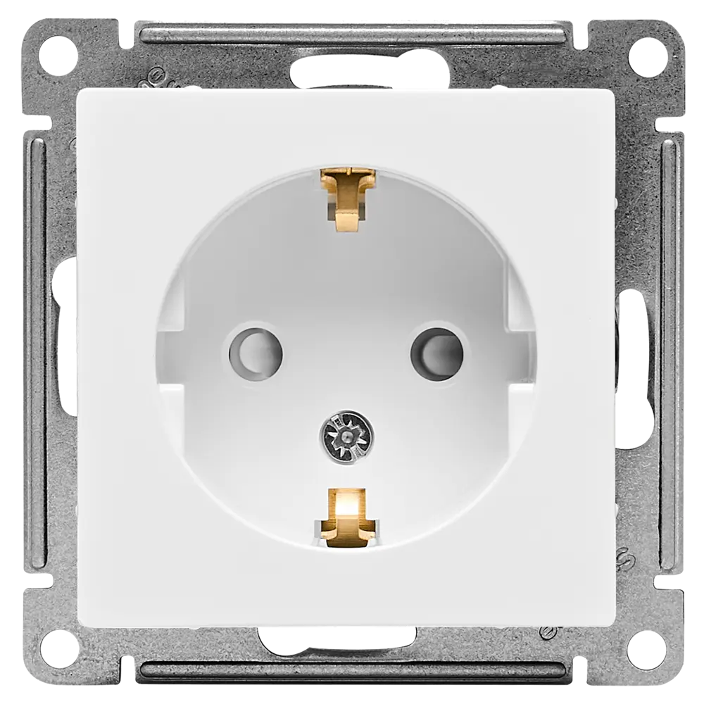 AtlasDesign Бел Розетка с/з с шторками SE ATN000145 82650400 STLM-2047546 SYSTEME ELECTRIC