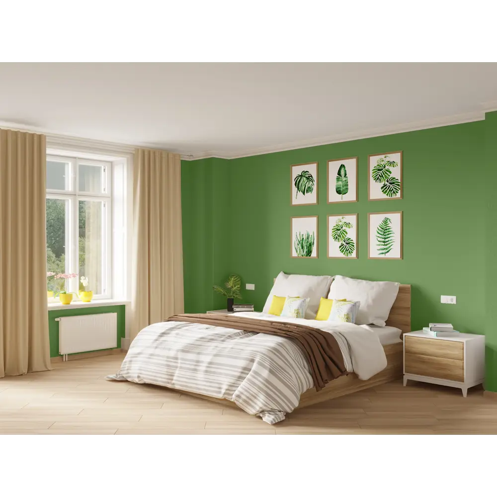 Краска для стен и потолков Trend Farbe цвет Луговая зелень 1 л 81970761 STLM-2147103 Dufa  - Вид №3