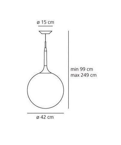 Artemide Castore 1051010A светильник подвесной 62431 - Вид №7