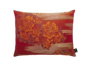 Прямоугольная подушка из ткани с цветочным рисунком