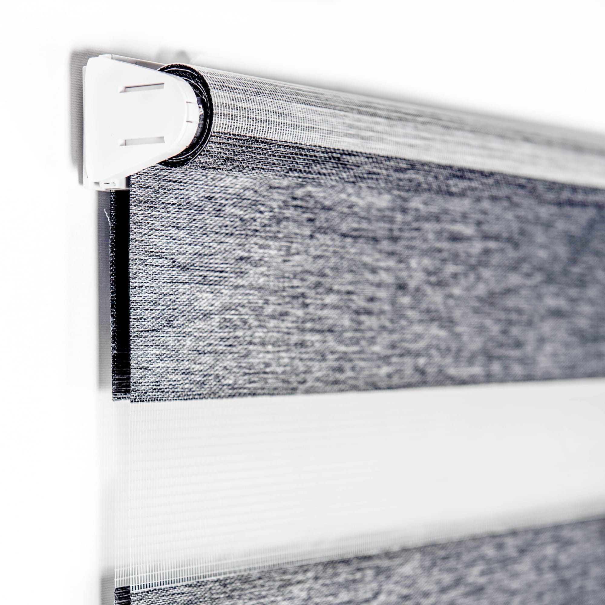 82614510 Штора рулонная день-ночь Miamoza Blackout 55x160 см, цвет серый Santreyd  - Вид №1