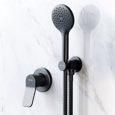 FB85A2H022 набор: см-ль д/душа душевой набор ( ручн.душ 120 мм 3 режима) шланговое присоед AM.PM X-Joy 