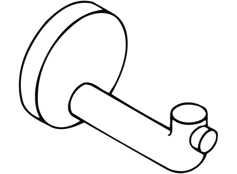 477.90.035 Крюк с дверным буфером HEWI System 111 | Polyamid  - Вид №19