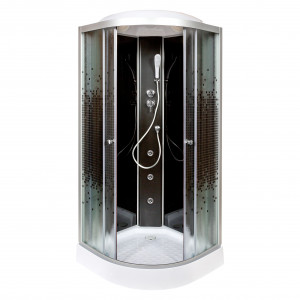 BМ4510 LED BLACK Душевая кабина DETO Серия ВМ
