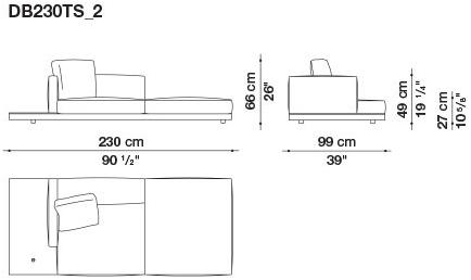 B&B Italia Кожаный диван Dock sun-id-1441060 - Вид №60