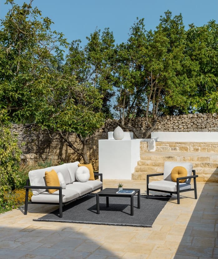 3-местный тканевый съемный садовый диван Talenti озеро ARCH-00051377 - Вид №1