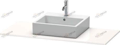 XS060F02222 Консоль XSquare #XS060F 1200 x 550 мм Белый глянцевый декор Duravit