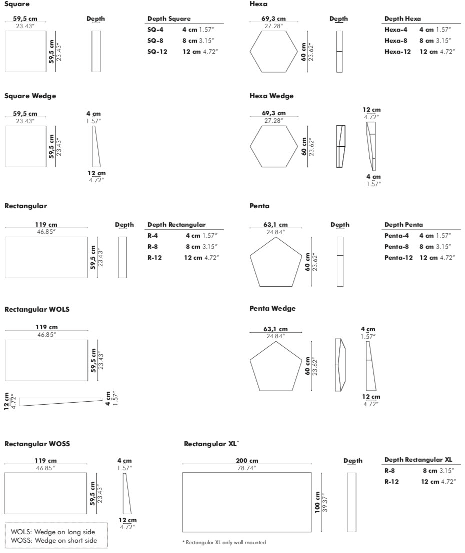 BuzziSpace Акустическая стеновая панель из ткани Buzziblox sun-id-1468904 - Вид №14