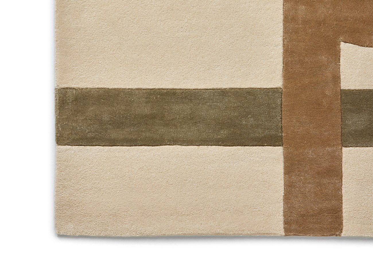 Прямоугольный шерстяной ковер с геометрическим рисунком Punt Stockholm ARCH-00040044 - Вид №4