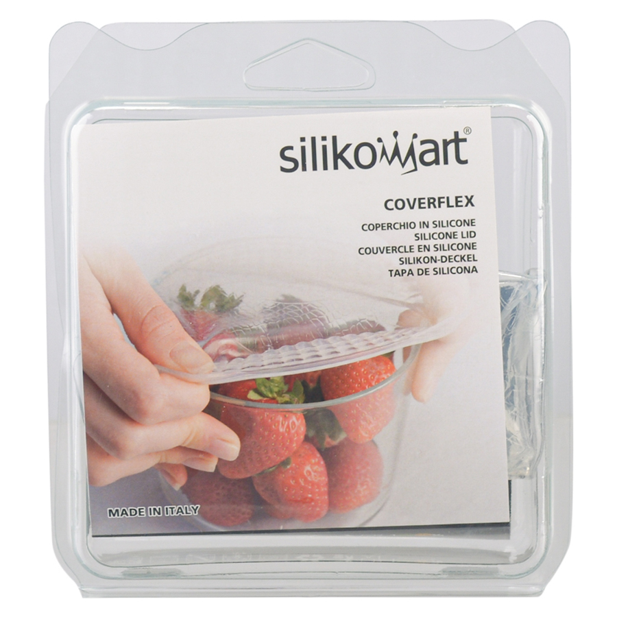 25.014.86.0096 Набор из 3 крышек coverflex ?11, 16, 21 см силикон, белый Silikomart  - Вид №4