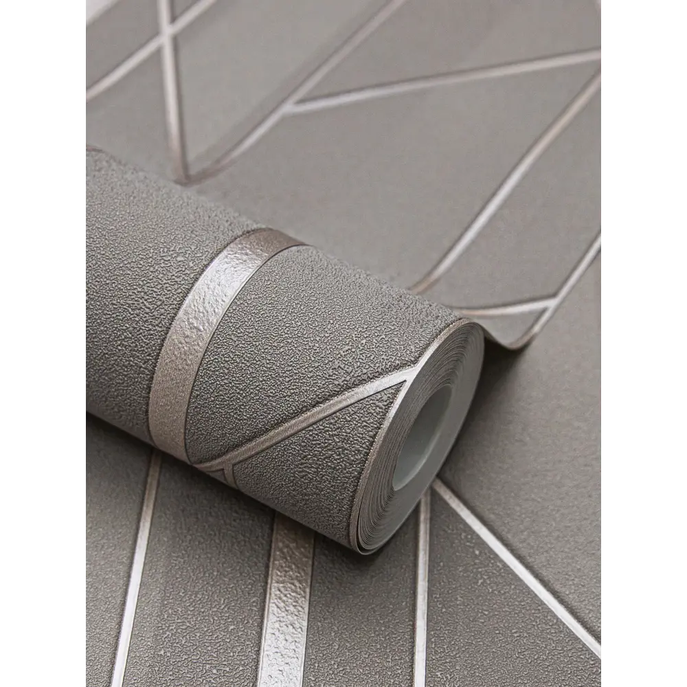 Обои WALLSECRET Portal с геометрическим узором, коричневые 1.06 м 89407985 STLM-1572356 - Вид №3