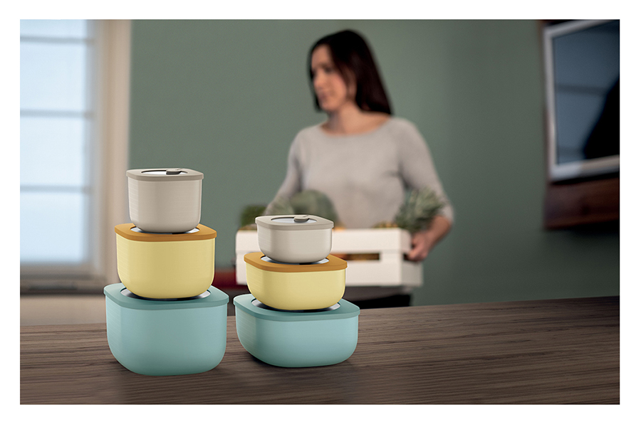 170702176 Контейнер для хранения store&more, 975 мл, зеленый Guzzini  - Вид №4