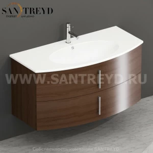 MDMC10Y6169 Тумба с двумя ящиками 100 см коричневая Globo 4ALL Италия