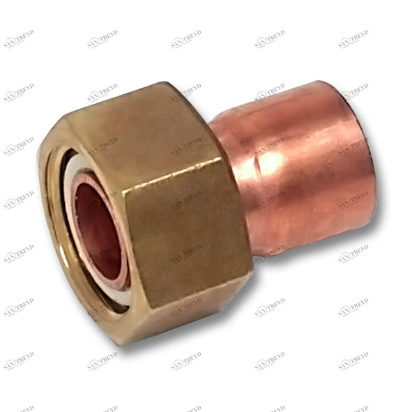 15240G1812 SANHA 5240G переход ВП-ВР, с накид- ной гайкой, медь 18x1/2 мм 