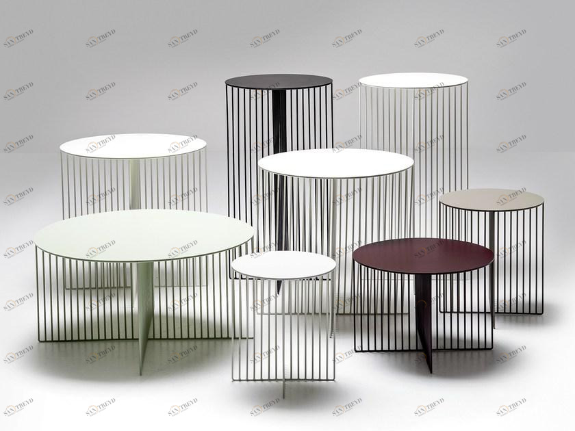 La Cividina Круглый журнальный столик из стали Accursio sun-id-1398903