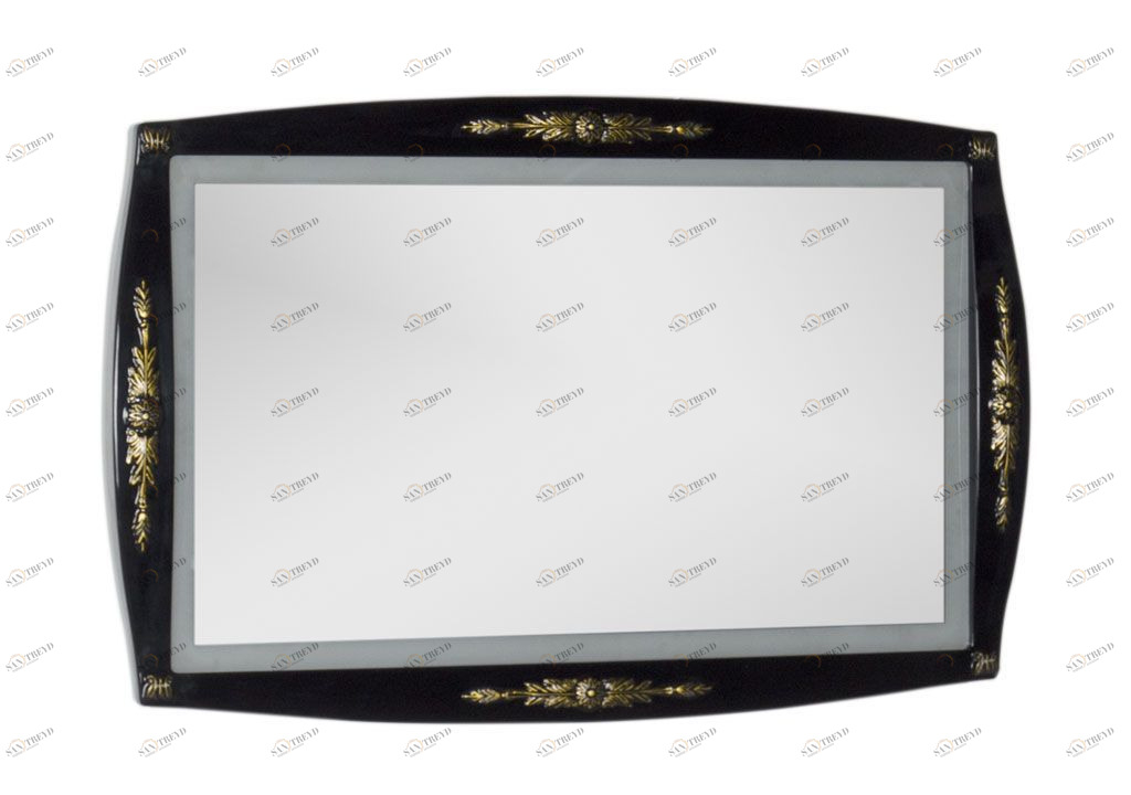Зеркало Aquanet Виктория 120 черный/золото 00183927