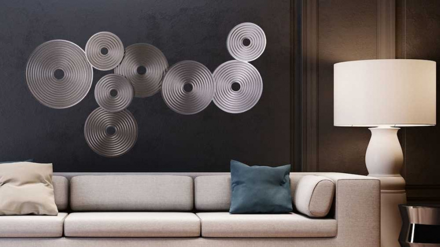 Настенное панно из дерева silver select 160*85 см. EVENHOME ДИЗАЙНЕРСКИЕ 129713 Серебряный  - Вид №3