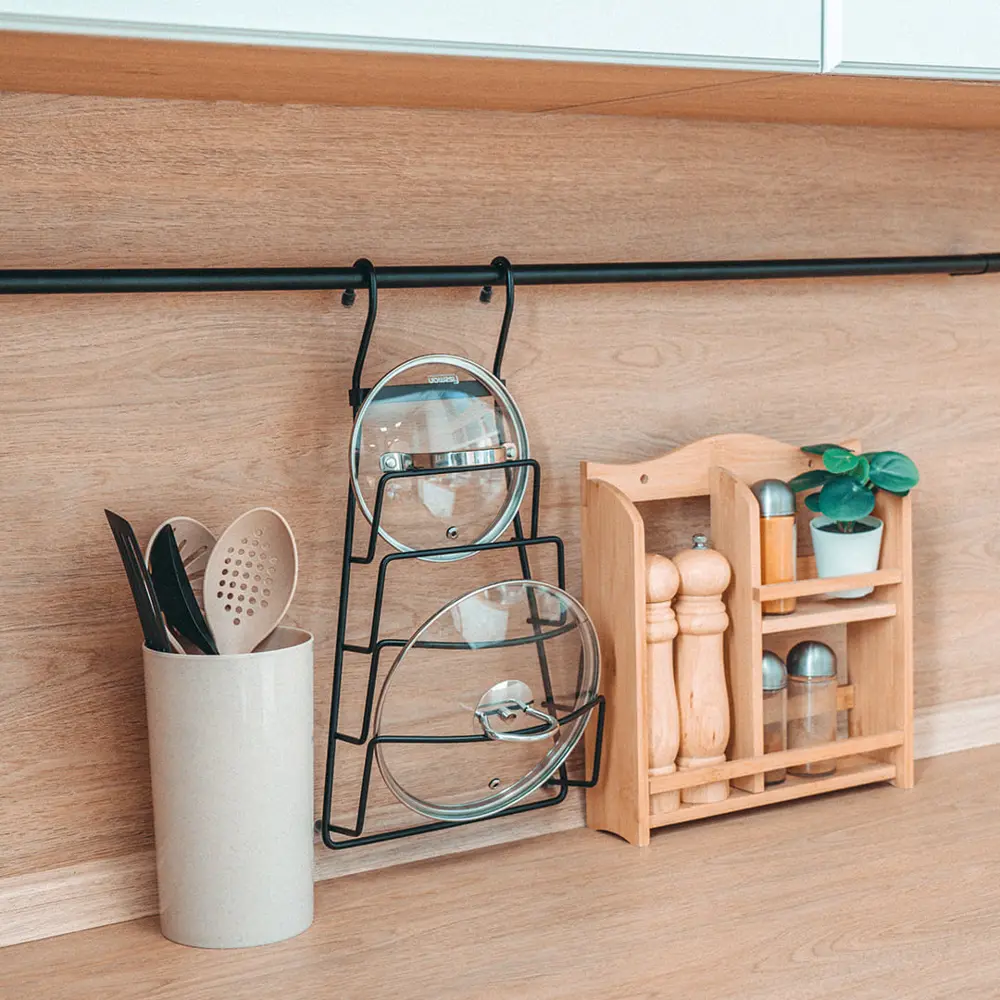 Полка для крышек Lemax 43.5x11x21.5 см цвет черный STLM-2040637 - Вид №2