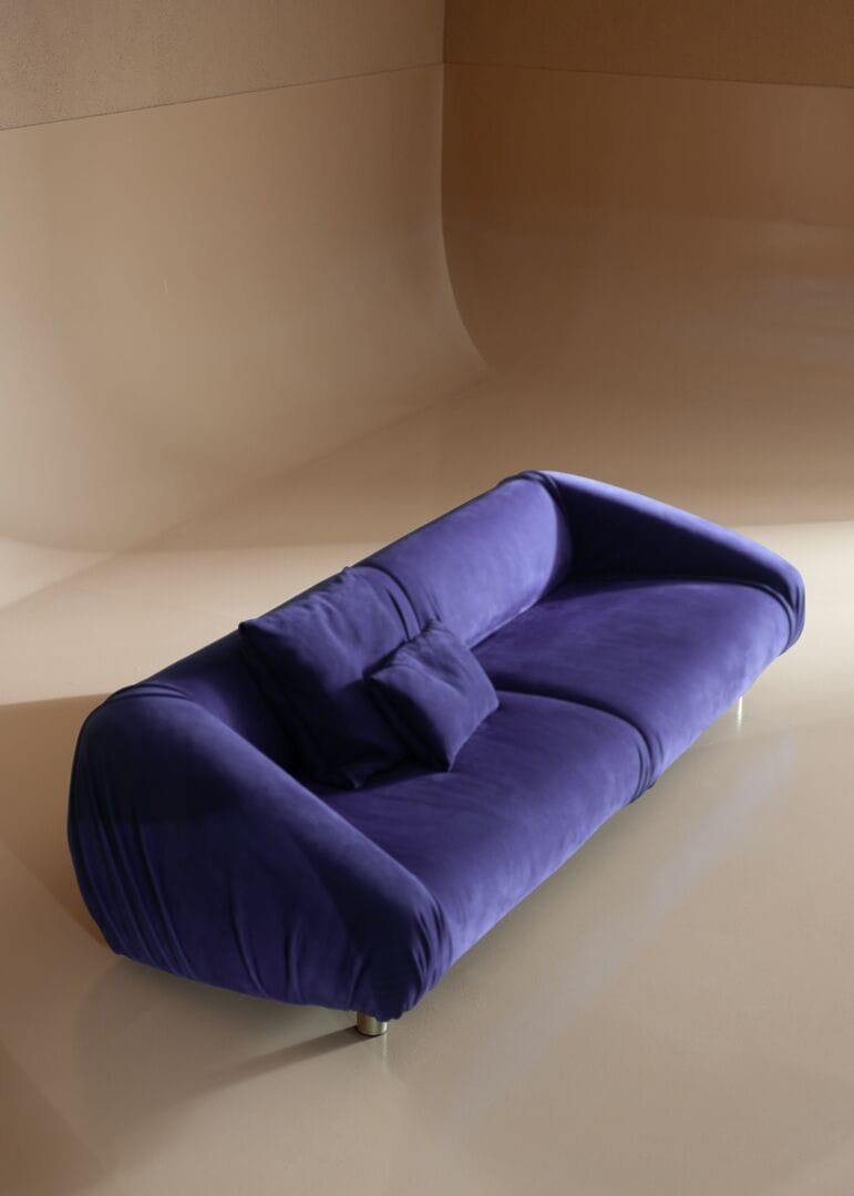 Кожаный линейный диван Baxter FOLD ARCH-00112033 - Вид №6