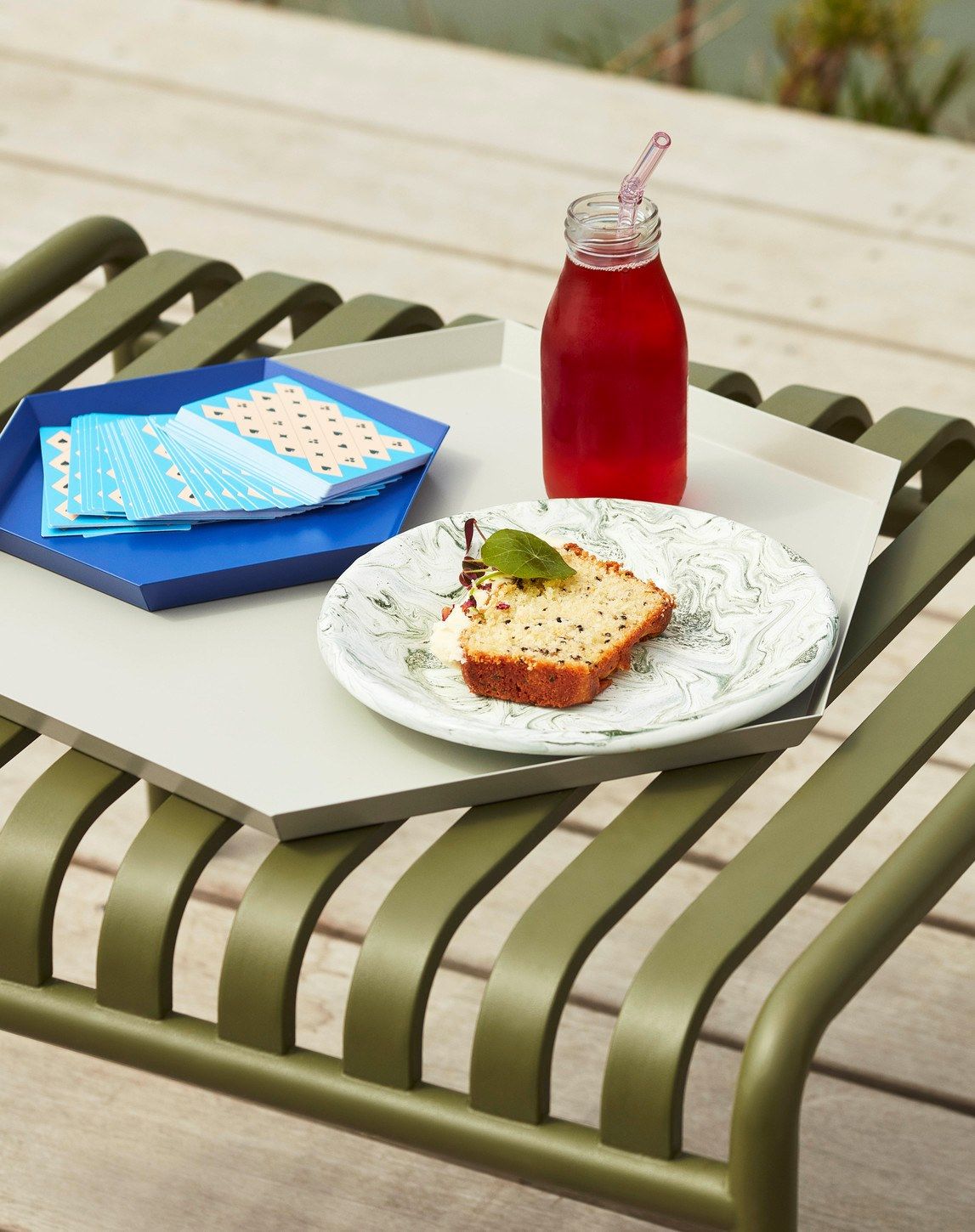 Стальная прямоугольная Садовая подставка для ног Hay Палисад ARCH-00043018 - Вид №7