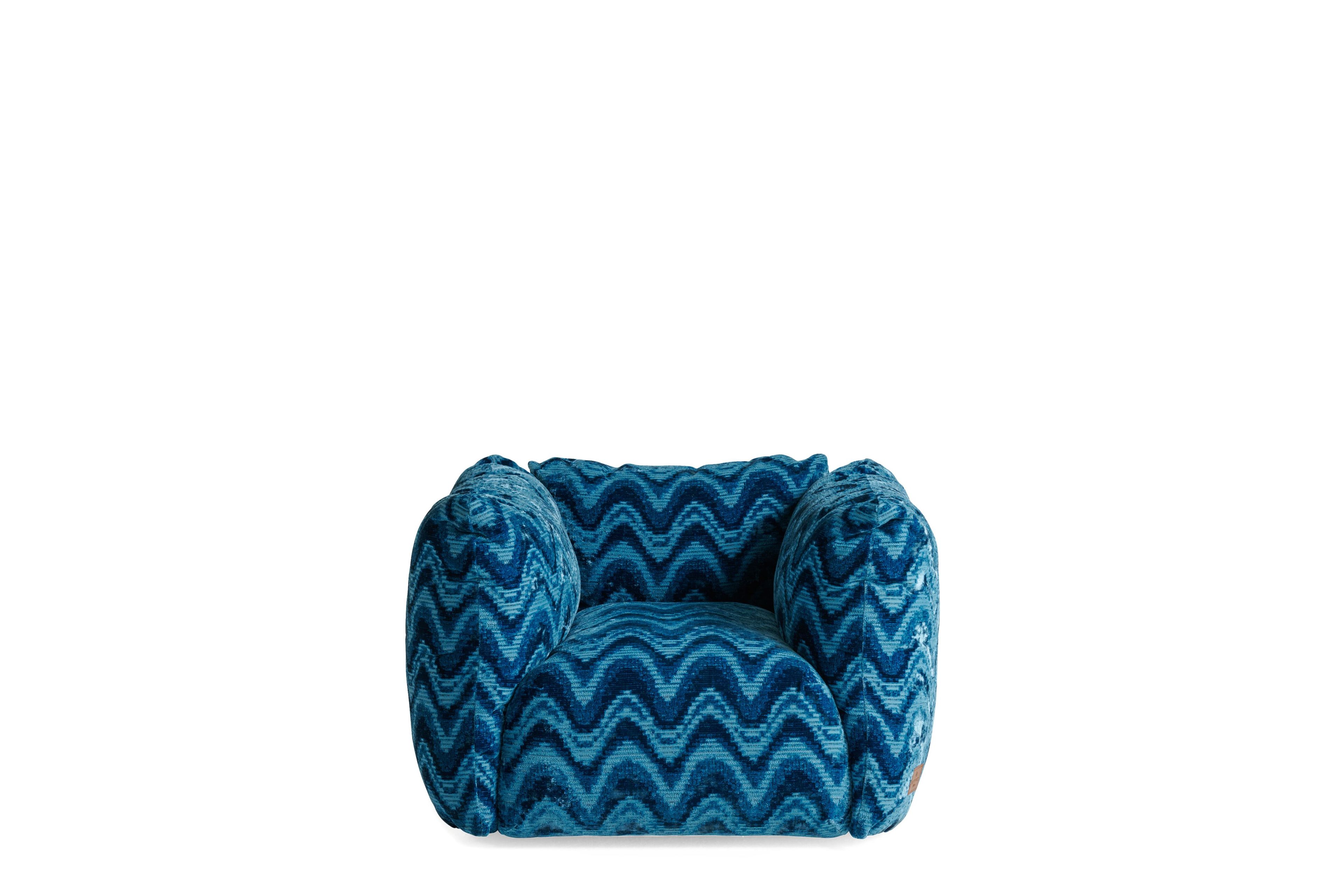 Тканевое кресло с подлокотниками ETRO Home Interiors Cushy ARCH-00085449 - Вид №6