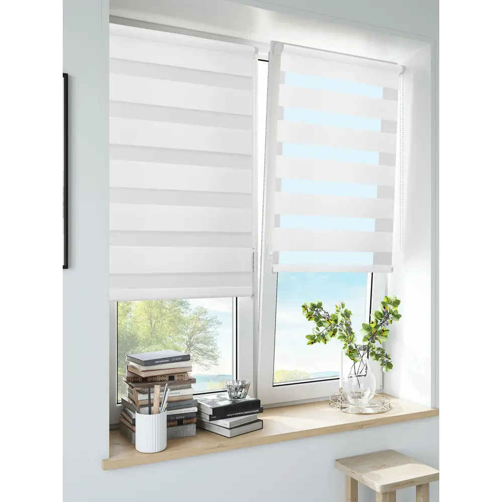 Штора рулонная день-ночь Inspire Peter 70x160 см белая White 0 82691077 STLM-2011255 - Вид №12