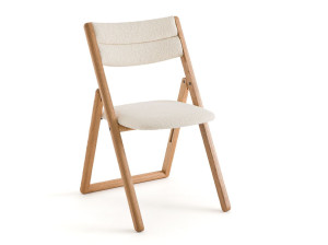 Складной стул из дуба и ткани