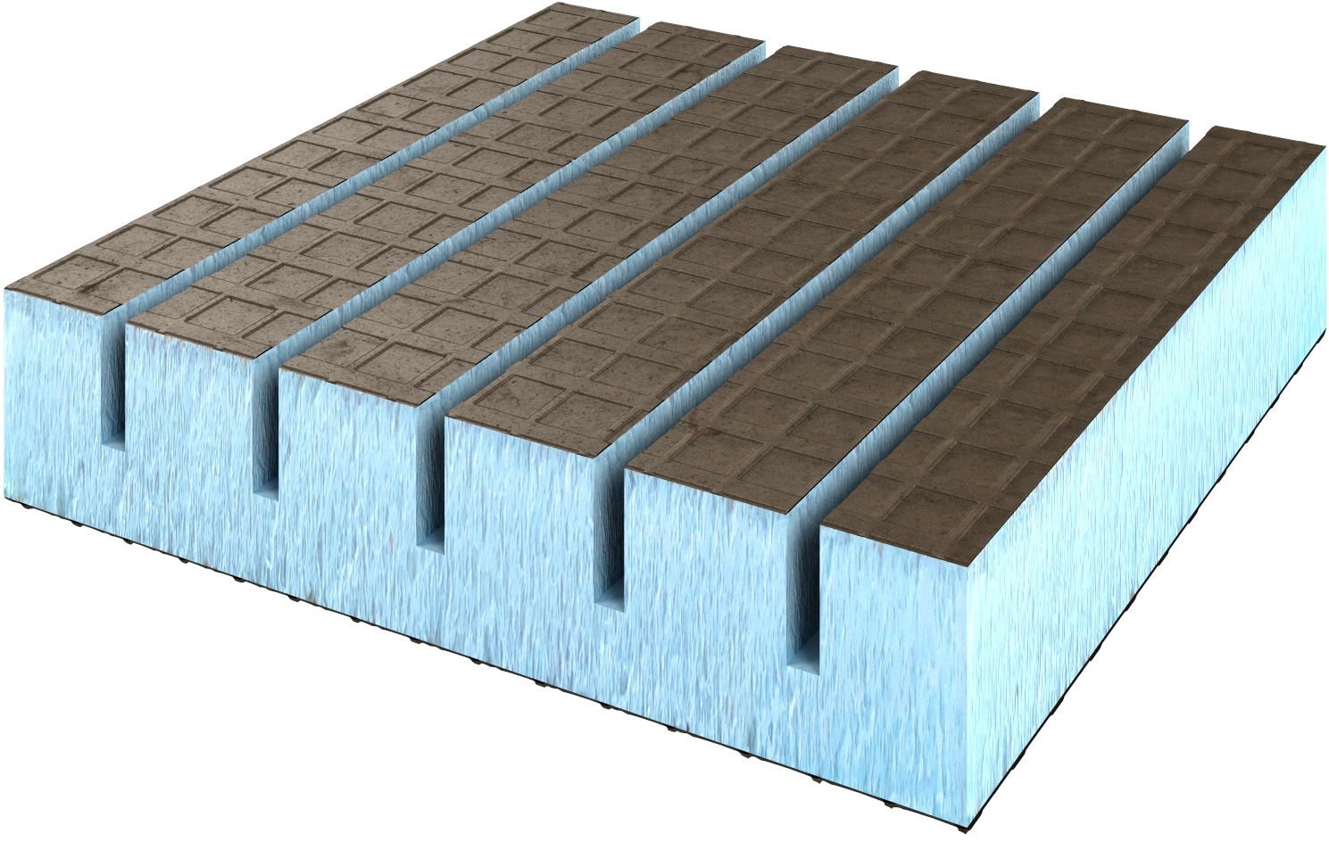 RPG3RL20#2 RPG Панель для создания изогнутых поверхностей, продольное сечение 2500x600x20 LO