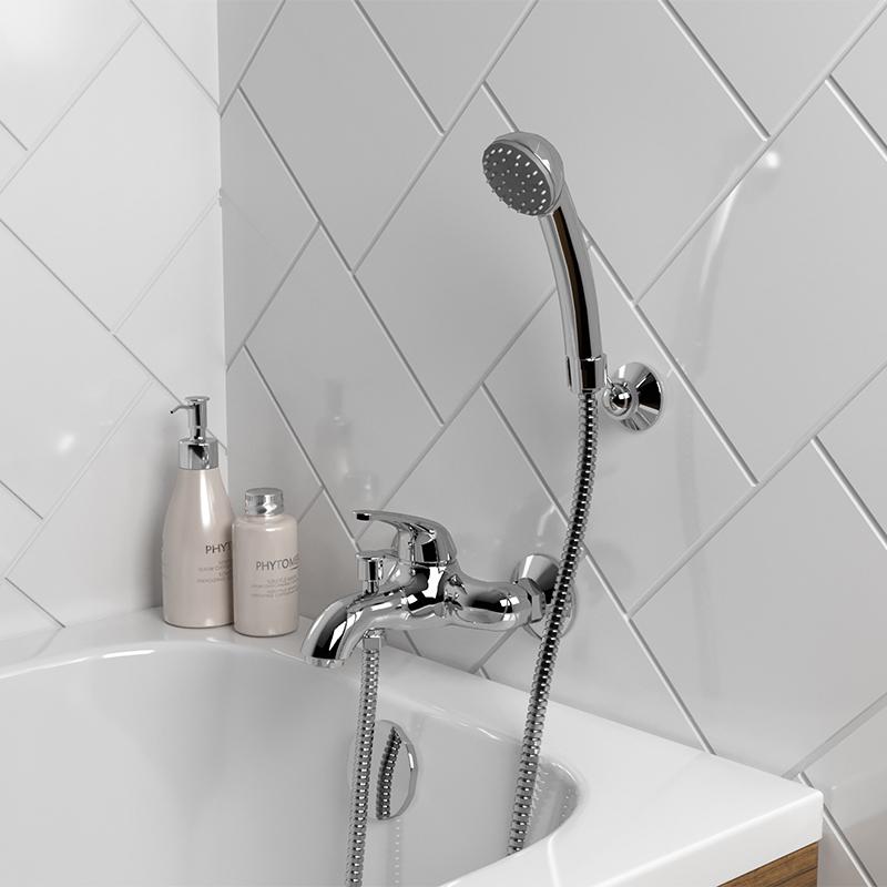Paini Smile 39CR105KM смеситель для ванны с аксессуаром - Вид №3